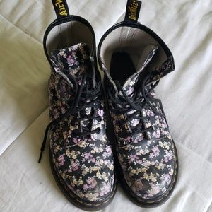 Floral Doc Marten boots